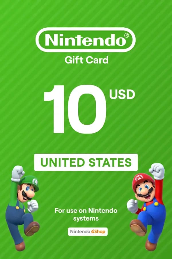 Подарочная карта Nintendo eShop 10 $ (США) — Код активации