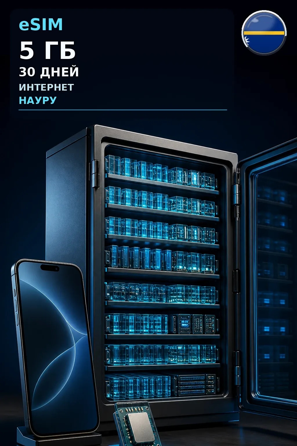 eSIM Науру — 5 ГБ, 30 дней — интернет