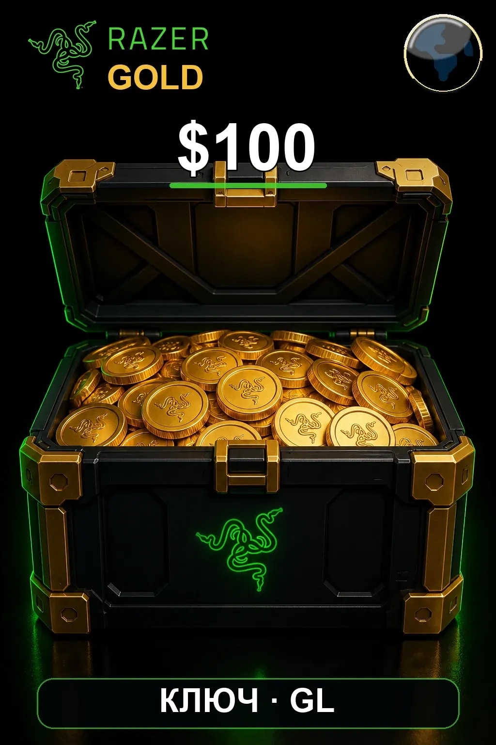$100 Razer Gold — GL